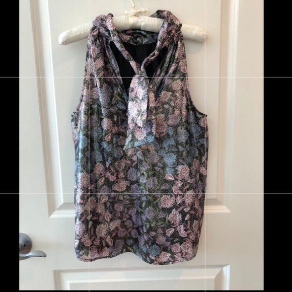 Collection J. Crew Shimmering Floral Printed Top - Picture 10 of 16